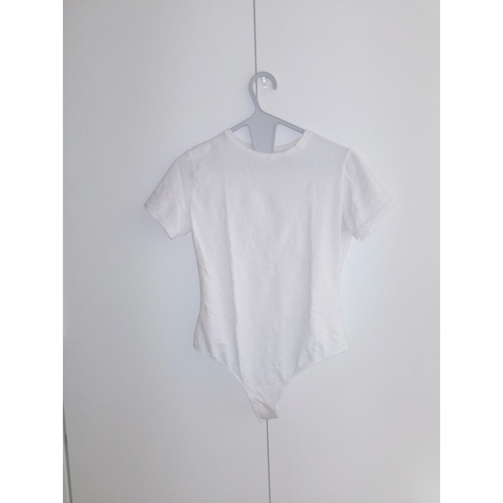 Quince White Short-Sleeve Crew Bodysuit - Picture 2 of 5